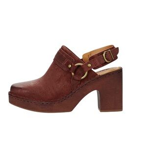 Born Women's Rich Brown Leather Clogs
